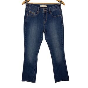 Levi's 515 Women's 4 Bootcut Jeans Blue Mid Rise Embroidered Denim Cowgirl Rodeo